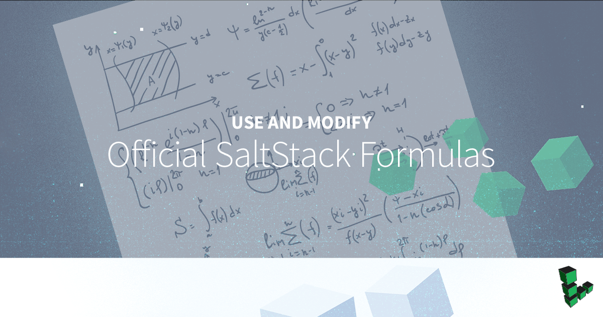 Marquee image for Use and Modify Official SaltStack Formulas