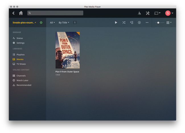 Plex media client