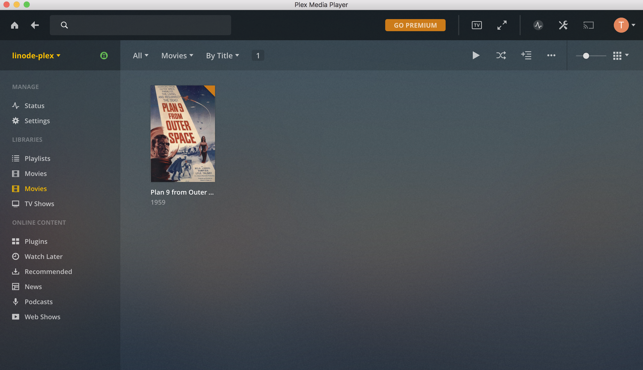 Plex's macOS App