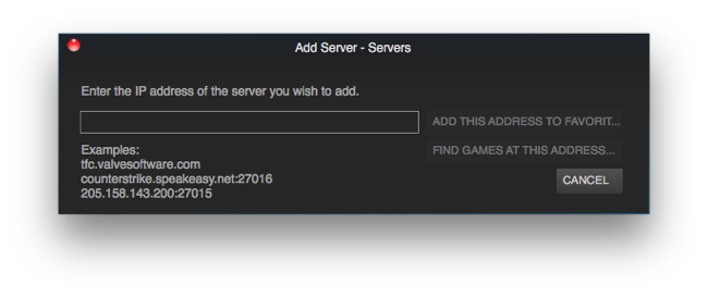 Steam Add Server