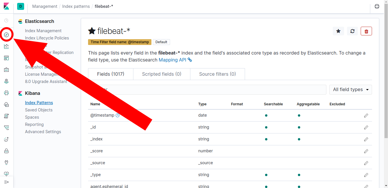 Kibana Select Discover