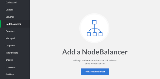 The NodeBalancer page.