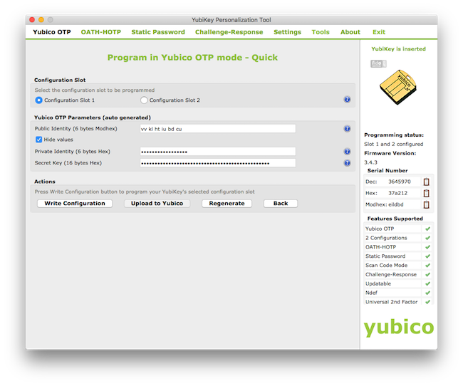 YubiKey Personalization Tool